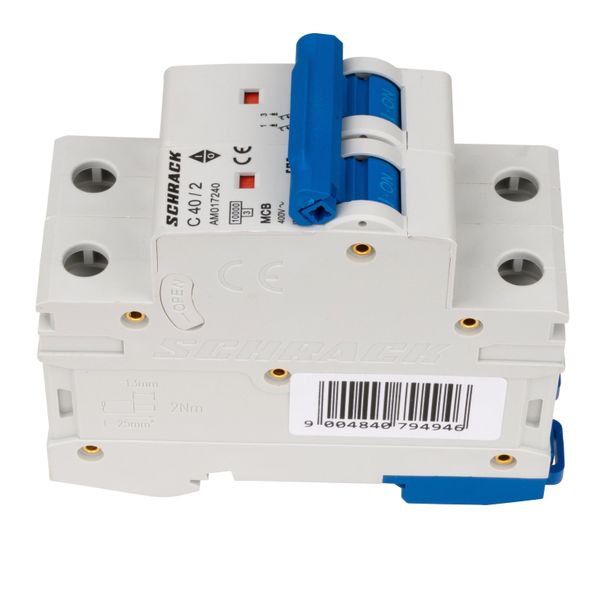 Miniature Circuit Breaker (MCB) AMPARO 10kA, C 40A, 2-pole image 3