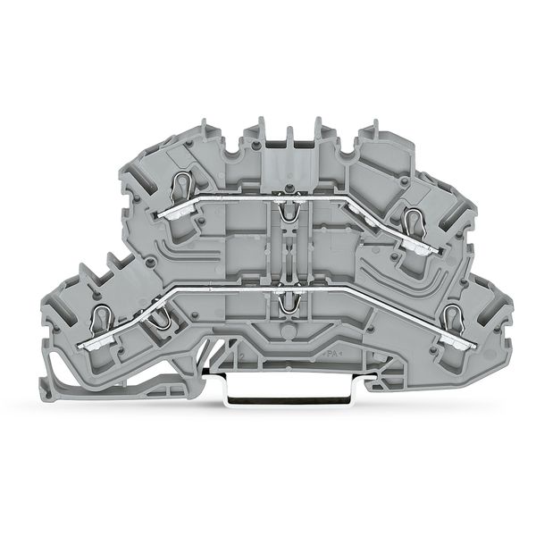 Double-deck terminal block Through/through terminal block same profile image 1