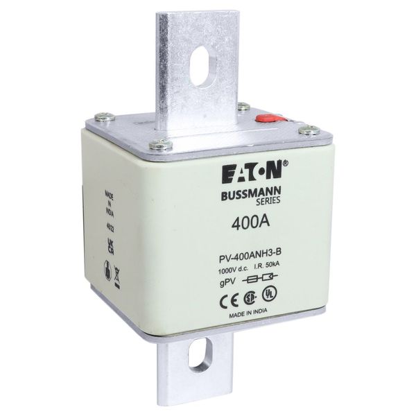 FUSE 400A 1000V DC PV SIZE 3 BOLTED TAG image 7