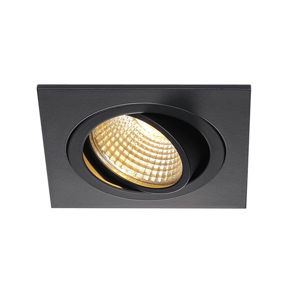 NEW TRIA DL SQUARE Set Downlight 6W, 2700K, 38ø, matt black image 1