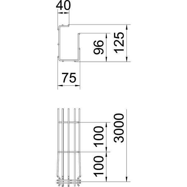 G-GRM 125 75 G G mesh cable tray Magic  125x75x3000 image 2