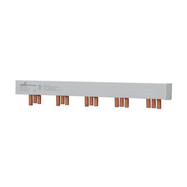 BUSBAR, low voltage, 100 A, AC 600 V, DC 600 V, 22 x 37 x 266 mm, 15P, UL image 3