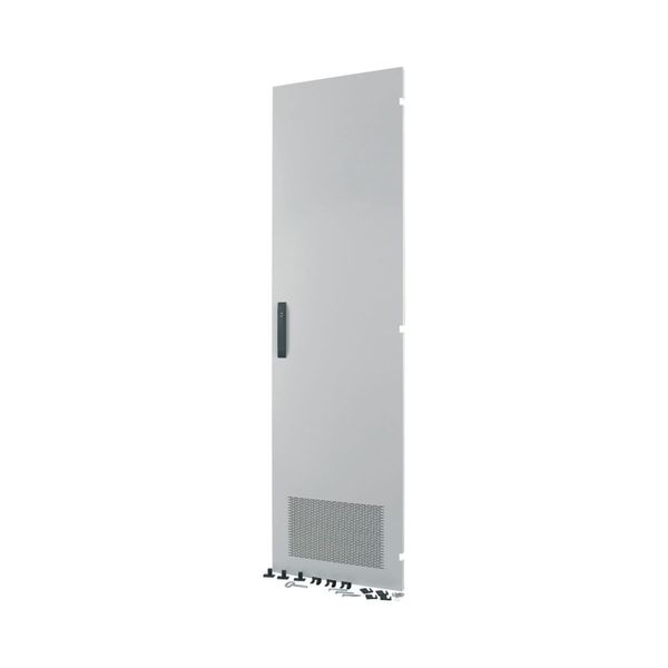 Section door, ventilated IP31, hinges right, HxW = 1600 x 850mm, grey image 6