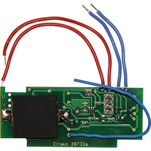 Wireless transmitter module for key switches and industrial pushbuttons, with battery image 1