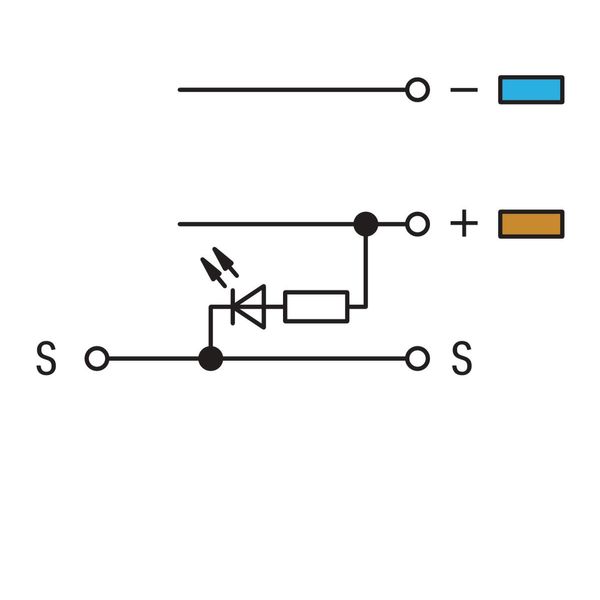 3-conductor sensor terminal block LED (red) for NPN-(low-side) switchi image 2