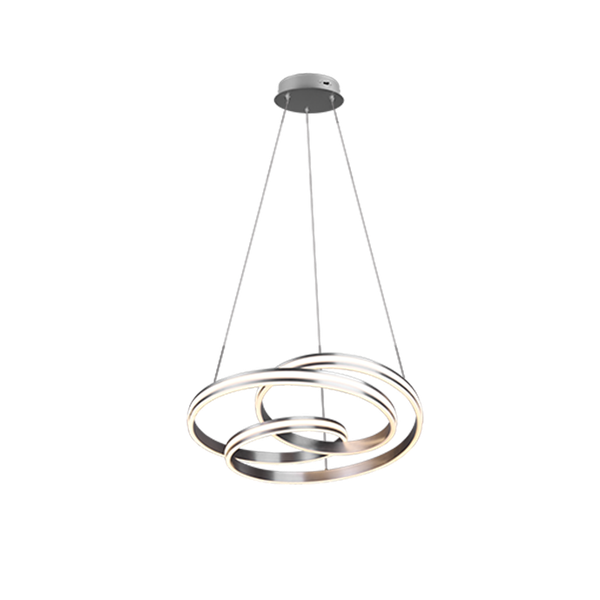 Nuria LED pendant brushed steel image 1