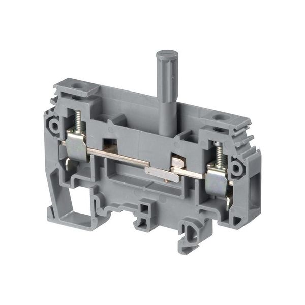 M6/8,ST3, TERMINAL BLOCK, DISCONNECT, SCREW CLAMP, GREY, 8MM SPACING, 8AWG image 1