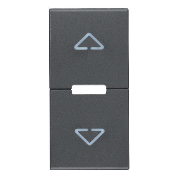 2 half buttons 1M arrows symbol grey image 1