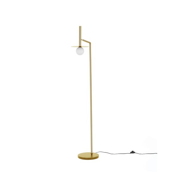 Brass Gold Metal Opal Glass LED G9 1x5 Watt 230 Volt IP20 Class II Bulb Excluded D: 42 H: 165 cm image 1