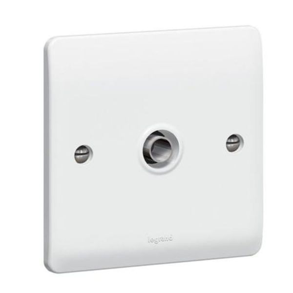 Synergy™ - TV socket - single - male - White image 1