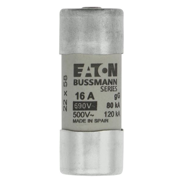 Fuse-link, LV, 16 A, AC 690 V, 22 x 58 mm, gL/gG, IEC, with striker image 6