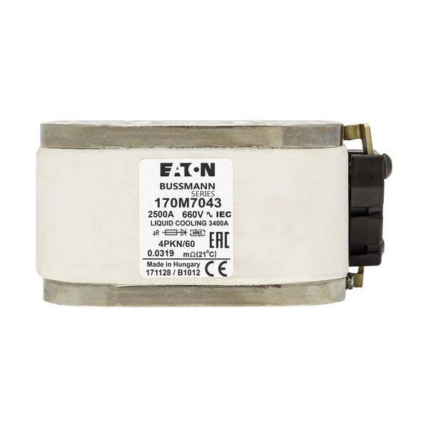 Fuse-link, high speed, 2500 A, AC 660 V, size 4, 120 x 105 x 59 mm, aR, IEC, single indicator image 13