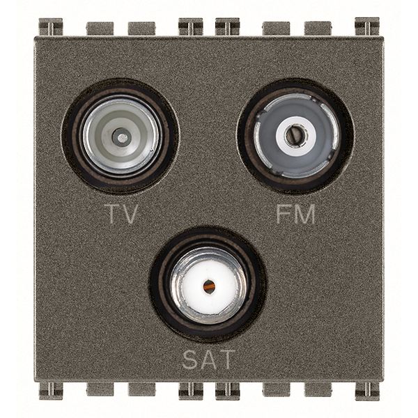 TV-FM-SAT single conn. 3outs Metal image 1