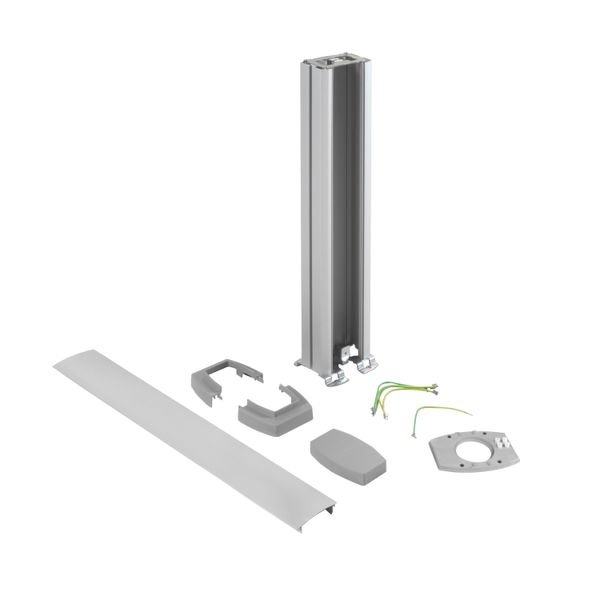 Interlink - mini column 0.68m one face curve alu image 1