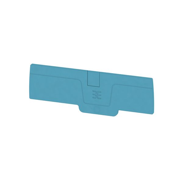 End plate (terminals), 95.9 mm x 2.1 mm, blue image 1