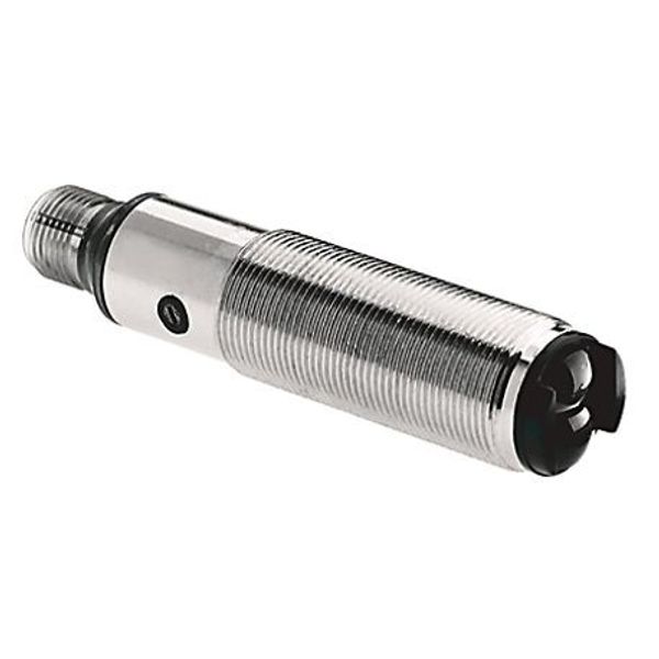 Allen-Bradley 42CM-D8MPA-D4 18 mm Metal Sensor, 18 mm Cylindrical, Standard Diffuse, Laser, Teach Button, PNP, DC Complementary LO/DO, 4 Pin Micro Quick Disconnect, Metal, 18mm Mount, 0.70 ms, 3 mm Minimum Sensing Distance, 400 mm Operating Distance image 1