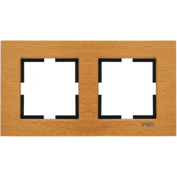 Novella Accessory Wooden - Oak Two Gang Frame image 1