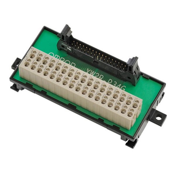 DIN-rail mounting terminal block, MIL40 socket, push-in clamp, 32x IN XW2R0025D image 3