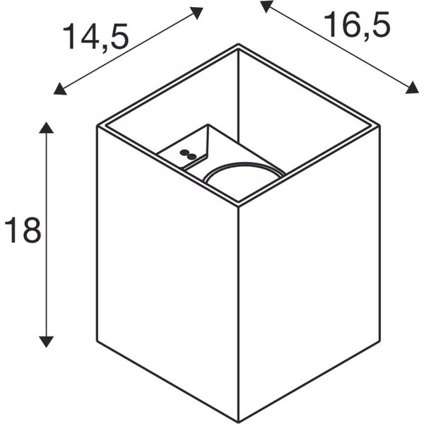 RUSTY® UP/DOWN WL, outdoor LED surface-mounted wall light square rust CCT switch 3000/4000K image 2