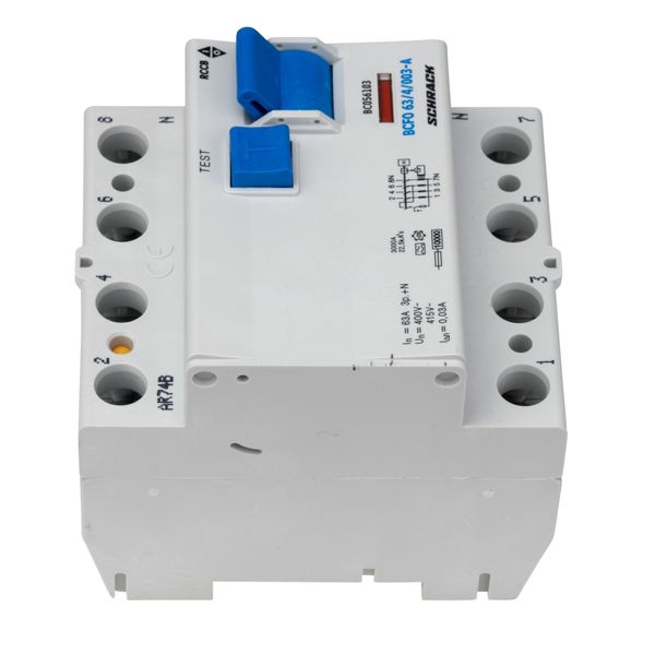 Residual current circuit breaker, 63A, 4-pole,30mA, type A image 6