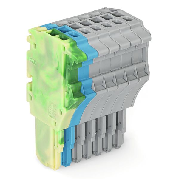 1-conductor female connector Push-in CAGE CLAMP® 1.5 mm² green-yellow/ image 1