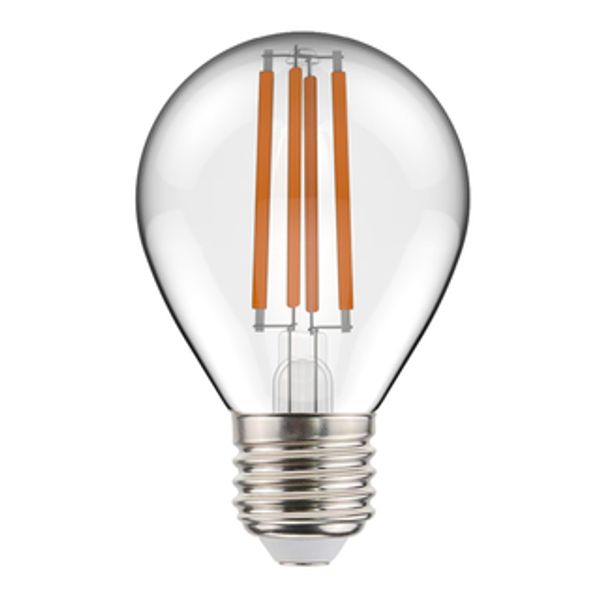 LED Filament Bulb - Globe G45 E27 4.5W 470lm 2700K Clear 330°  - Dimmable image 1