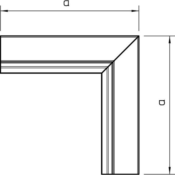 LKM I60060FS Internal corner  60x60mm image 2