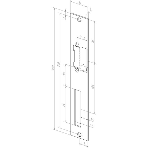 SCHLIESSBLECH HZF 034 image 1