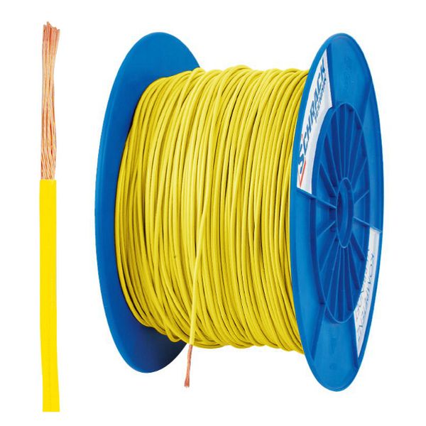 PVC Insulated Single Core Wire X07V-K 1.5mmý yellow (coil) image 1