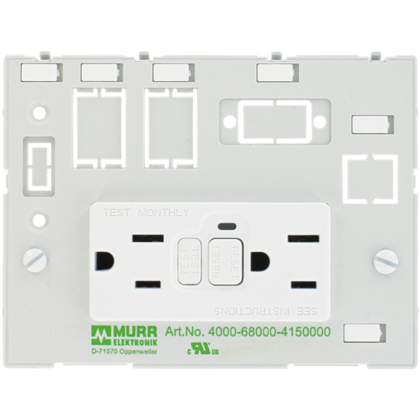 MODLINK  INSERT USA 2XNEMA 5-15 GFCI without touch protection image 1