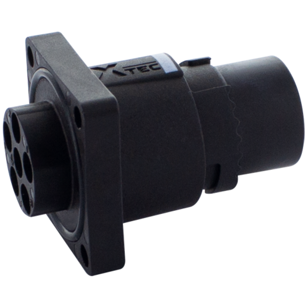 MQ15-X-Power male receptacle front mount only housing image 1