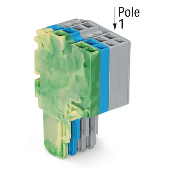 2-conductor female connector Push-in CAGE CLAMP® 1.5 mm² green-yellow/ image 2