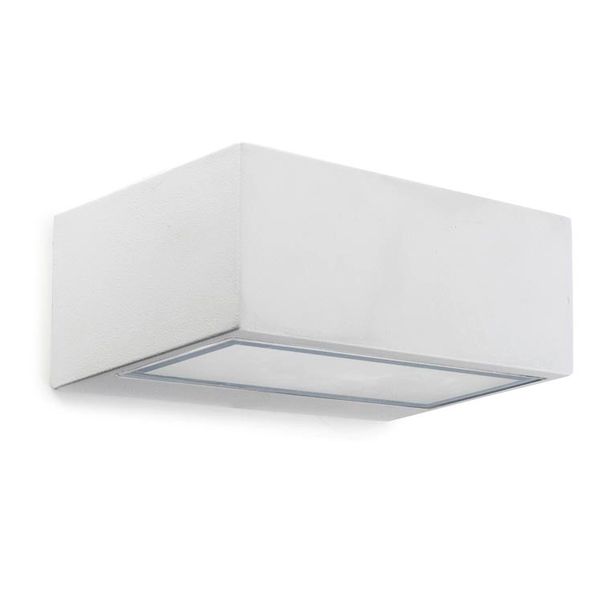 Wall fixture IP44 Nemesis Aluminium 70*170mm R7s 100W White image 1