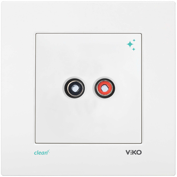 Karre Clean White Music Broadcast (Speaker) Socket image 1