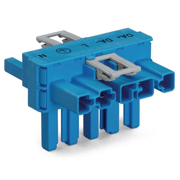 T-distribution connector 5-pole Cod. I blue image 1