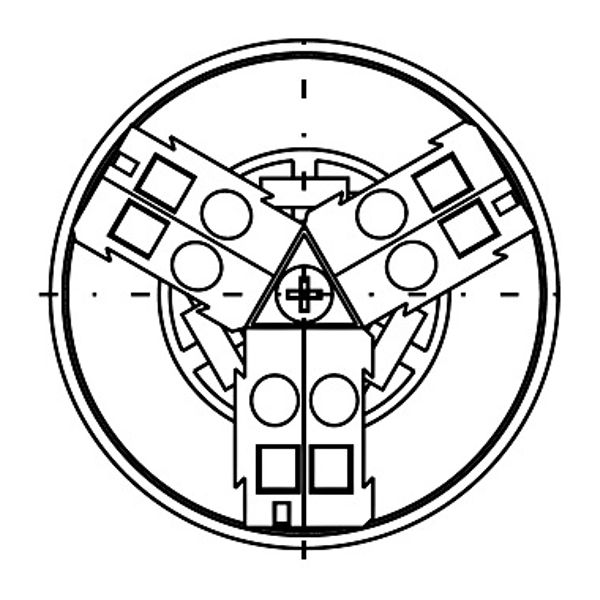 Terminal block, spring-cage for 60 and 70mm three-phase image 1