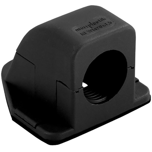 Flanged elbow synthetic M20x1.5 mm Black BxHxT = 47x49x35 mm image 1