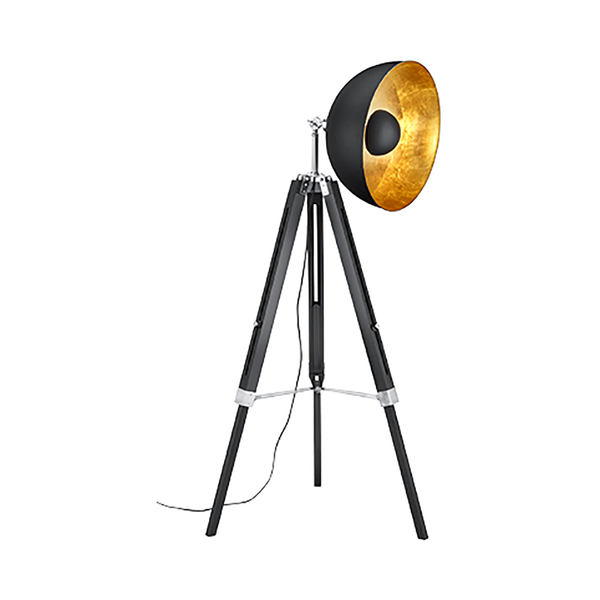 Liege floor lamp E27 black image 1