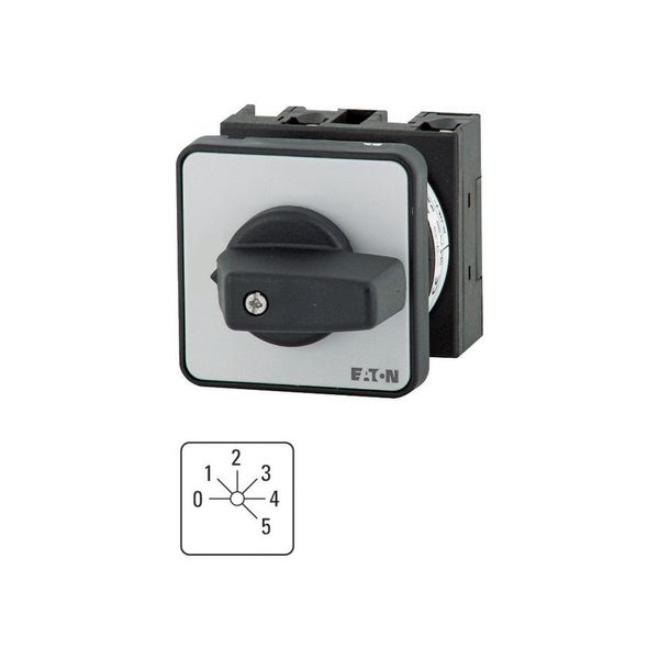 Step switches, T0, 20 A, flush mounting, 3 contact unit(s), Contacts: 5, 45 °, maintained, With 0 (Off) position, 0-5, Design number 144 image 1