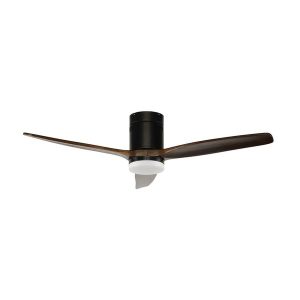 Yen LED Ceiling Fan 15W 1500Lm CCT Dim Black+Wood image 1