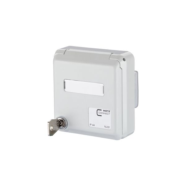 E-DAT modul IP44SG flush mounted housing gray unequipped image 2