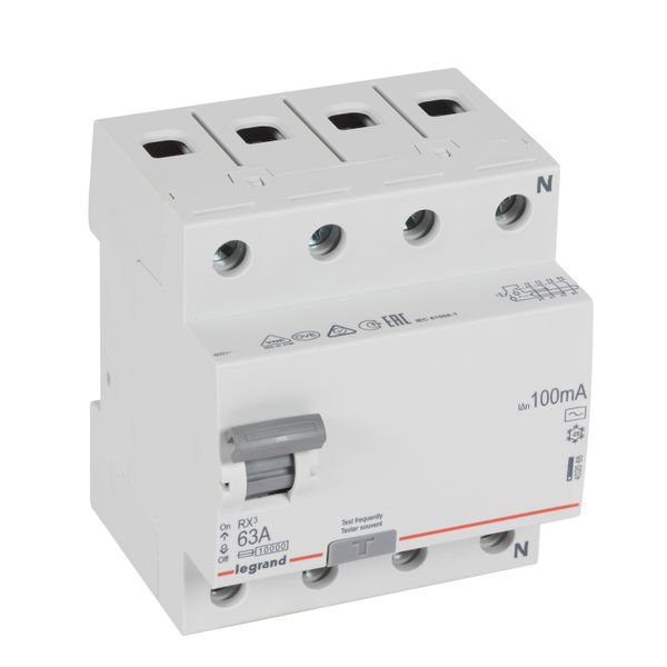 RCD LR - 4P - 400 V~ - 63 A - 100 mA - AC type image 1