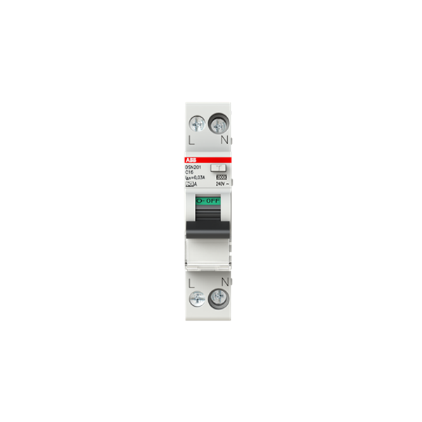 DSN201 A-C16/0.03 Residual Current Circuit Breaker with Overcurrent Protection image 1