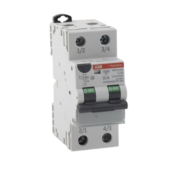 DPCA100B16/010 Residual Current Circuit Breaker with Overcurrent Protection image 1