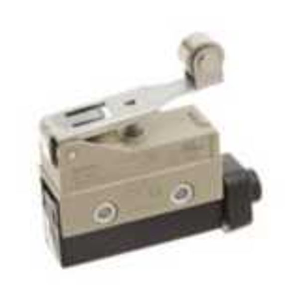 Enclosed basic switch, short hinge roller lever, SPDT, 15A ZC557400E image 3