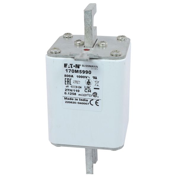 Fuse-link, high speed, 500 A, AC 3000 V, size 3, 75 x 96 x 298 mm, aR, IEC, single indicator image 5