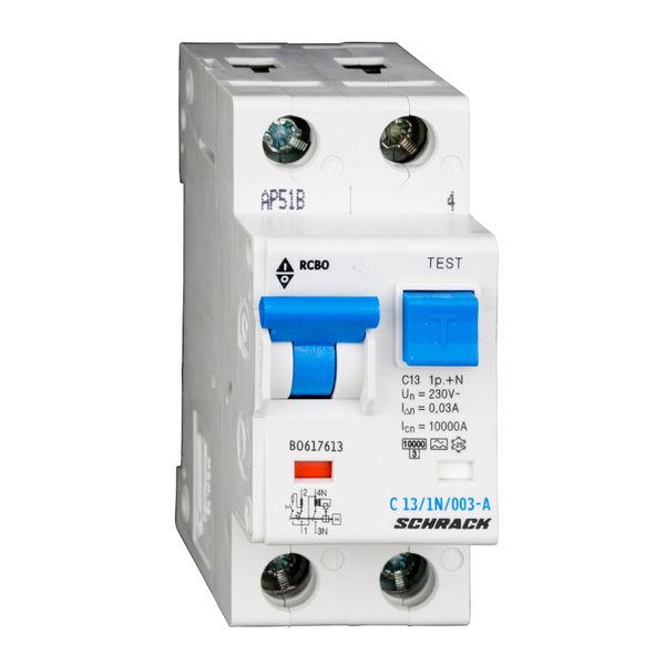 Combined MCB/RCD (RCBO) C13/1+N/30mA/Type A image 2