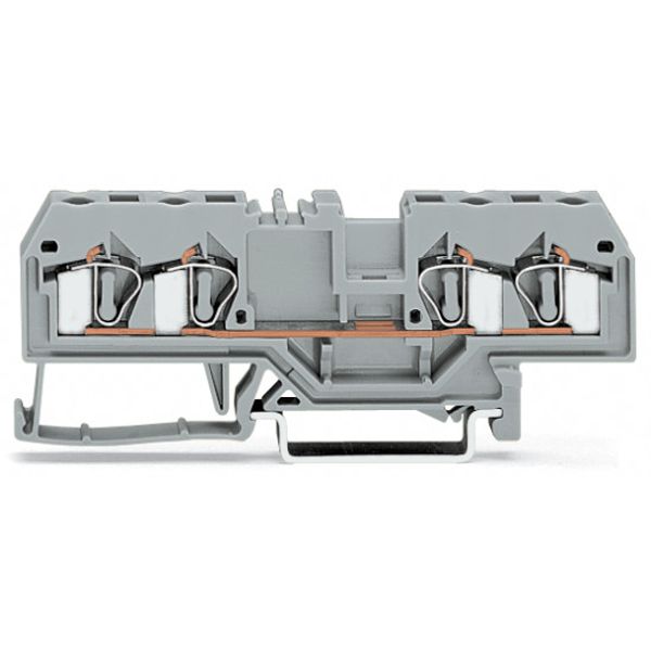 4-conductor through terminal block 4 mm² center marking orange image 3