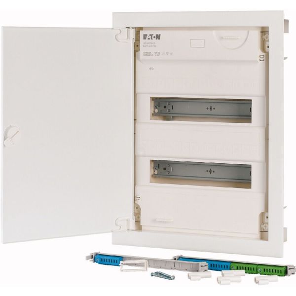 Hollow wall compact distribution board, 2-rows, super-slim sheet steel door image 10