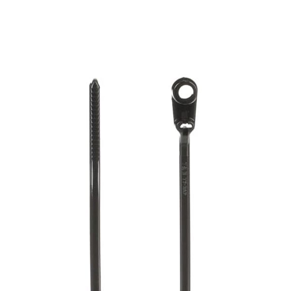 TY33MX CABLE TIE 18LB 4IN BLK NYL MTG HOLE image 4